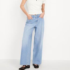 Old Navy Mid-Rise Wow Baggy Wide-Leg Jeans